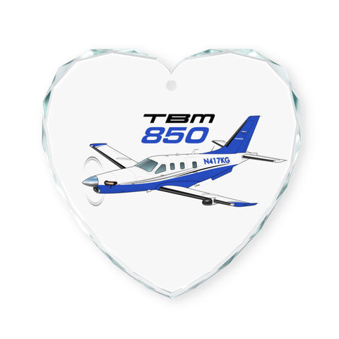 Custom Crystal Glass Airplane Ornament (Ships to US Only)