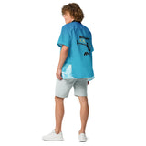 Soar in Style: Flyboy Toys Custom Airplane Button Shirt R44 Robinson Back Male Model