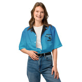 Female Model Caucasian of R44 Robinson unisex button shirt