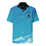 Close-up of Flight Design CTLS graphic on cotton t-shirt