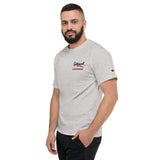 Custom Embroidered Champion  Men's T-Shirt  - Your N# on right sleeve