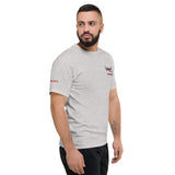 Custom Embroidered Champion  Men's T-Shirt  - Your N# on right sleeve