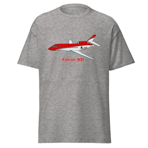 Dassault Falcon 900 Custom Airplane T-shirt - Add Your N#