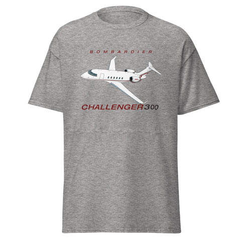 Bombardier Challenger 300 Airplane T-Shirt - Personalized w/ Your N#