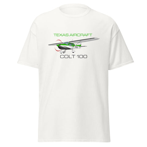 Custom Texas Aircraft Colt 100 Airplane T-shirt - Personalized with Your N#