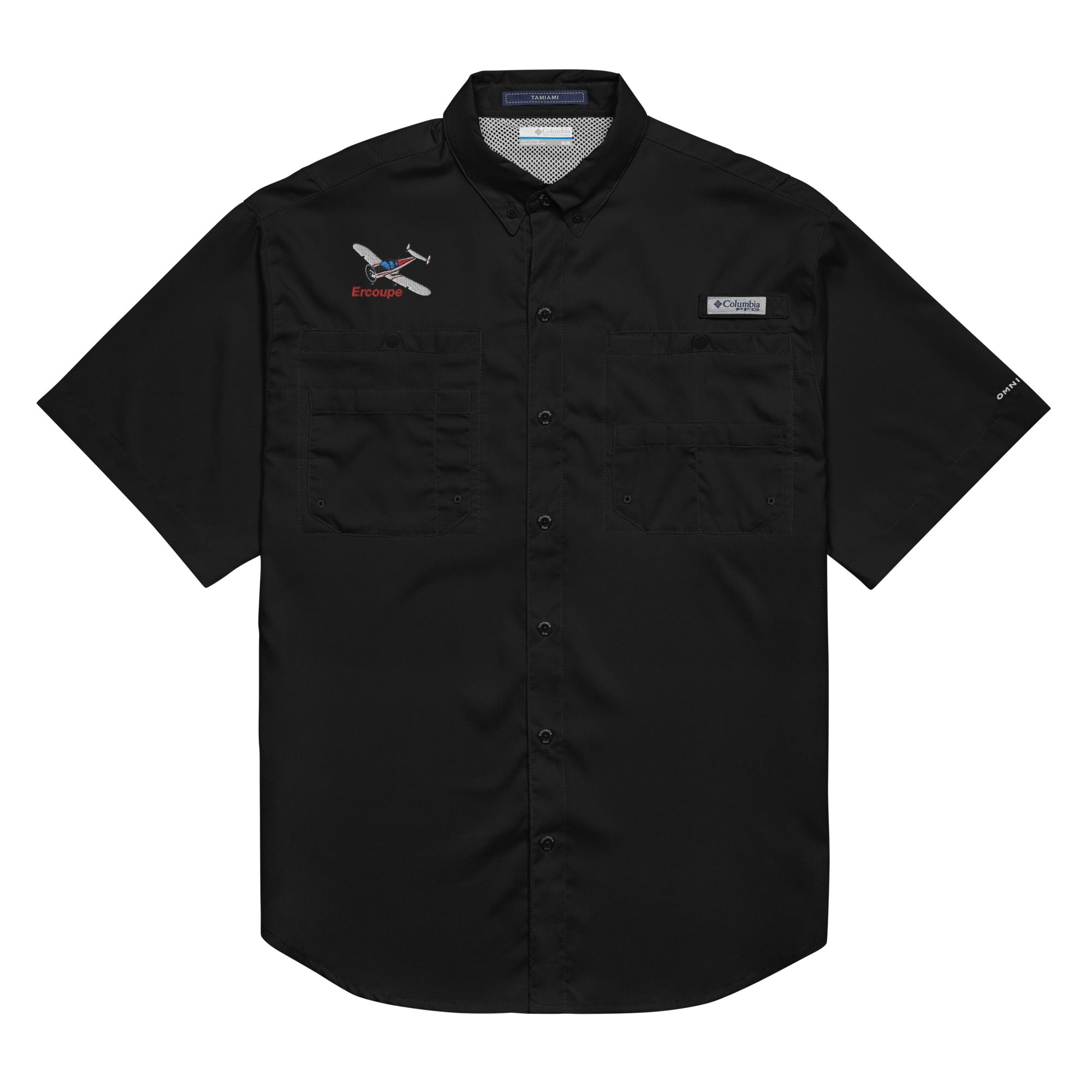 Custom Embroidered Men's Columbia short sleeve button shirt Flyboy Toys Custom Embroidered Men's Columbia short sleeve button shirt Flyboy Toys