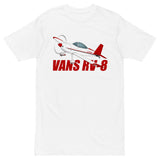 Custom Van's Aircraft RV-8 Men’s Premium Heavyweight Tee (AIRM1EIM8-RB2)