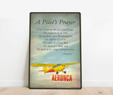 Aeronca Chief A Pilot's Prayer Airplane Metal Custom Sign