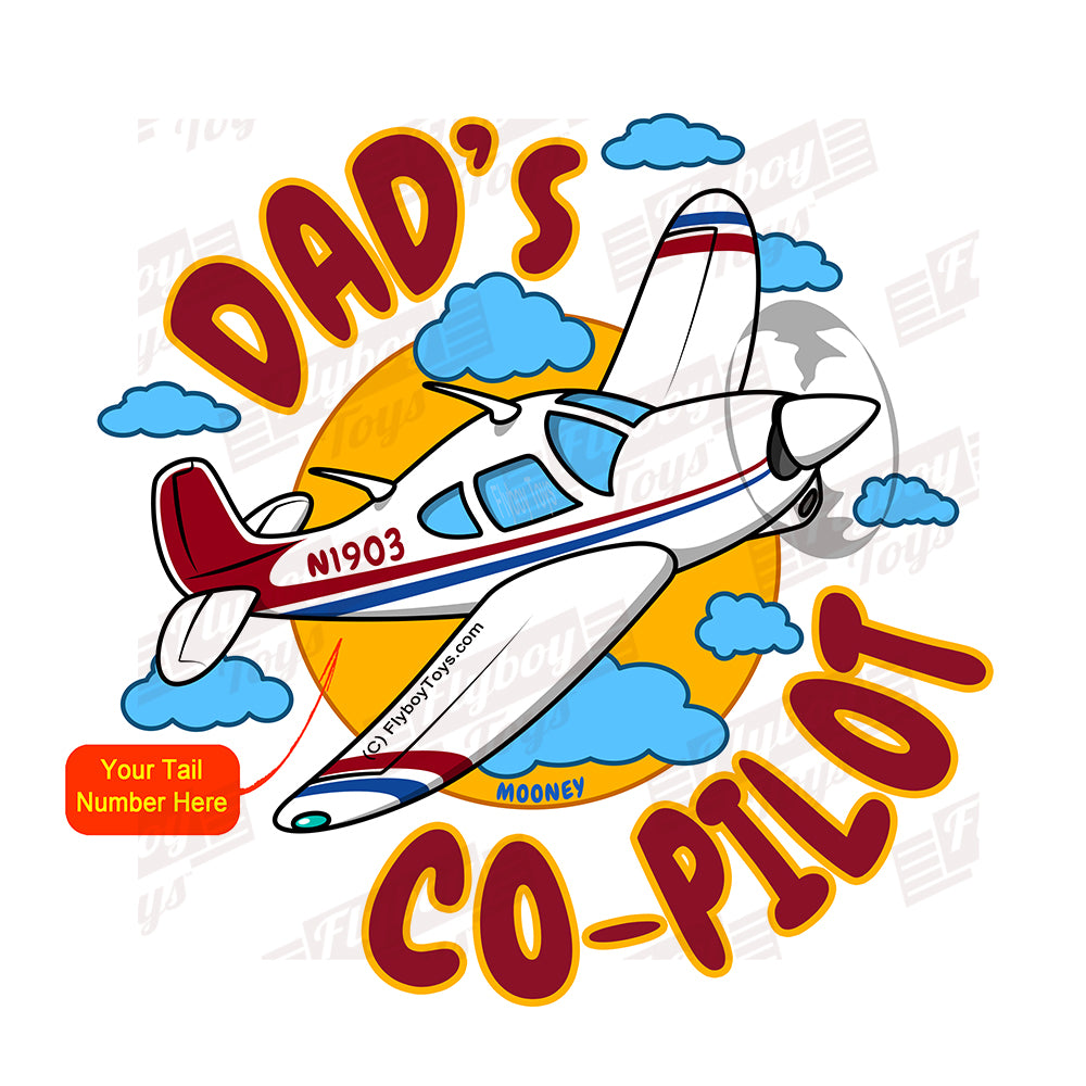 Dad's Co-Pilot Mooney (Red/Blue) Airplane Design