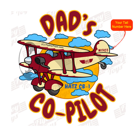 Dad's Co-Pilot Hatz CB-1 (Cream/Red) Airplane Design