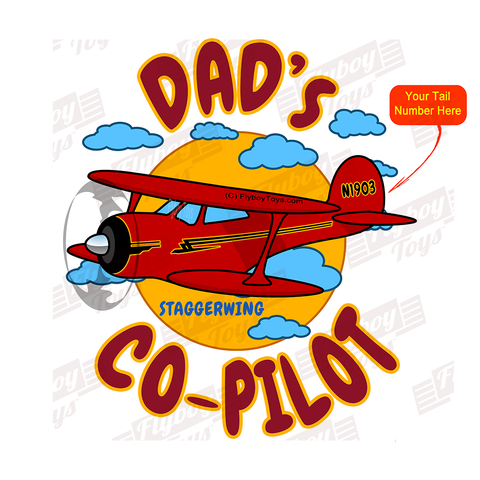 Dad's Co-Pilot Staggerwing (Red/Black) Airplane Design