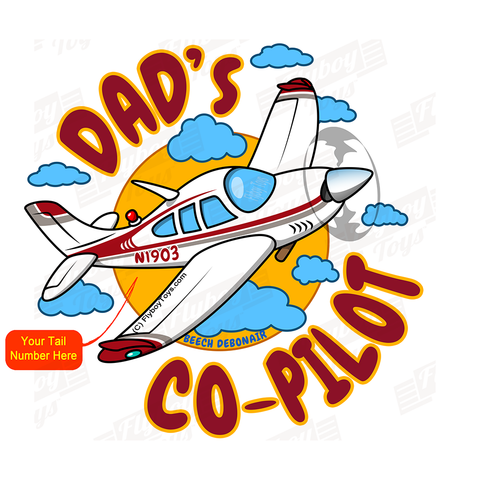 Dad's Co-Pilot Low Wing (Red) Airplane Design