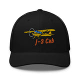 Airplane Embroidered Trucker Cap (AIRG9G3L2J3-Y1) - Personalized w/ Your N#