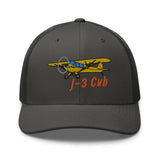 Airplane Embroidered Trucker Cap (AIRG9G3L2J3-Y1) - Personalized w/ Your N#