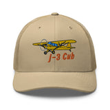 Airplane Embroidered Trucker Cap (AIRG9G3L2J3-Y1) - Personalized w/ Your N#