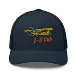 Airplane Embroidered Trucker Cap (AIRG9G3L2J3-Y1) - Personalized w/ Your N#