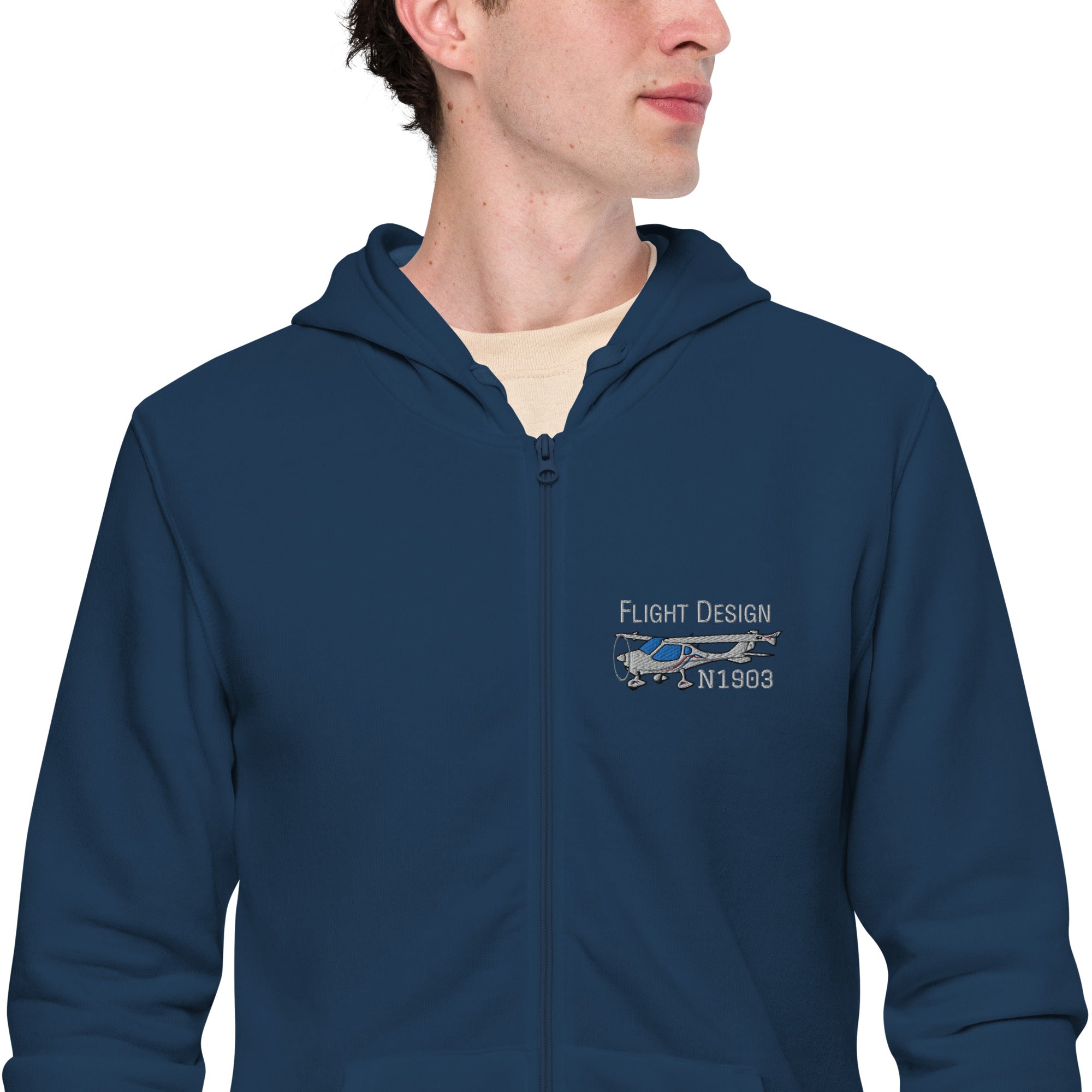 Unisex Basic Zip Hoodie (Embroidered - Left Chest) – Flyboy Toys