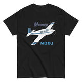 Mooney M20J / 201 (Blue #2) Airplane T-Shirt - Personalized w/ Your N#