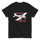 Van's Aircraft RV-12 (Red/Black) Airplane T-Shirt - Personalized w/ Your N#