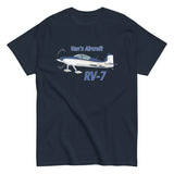 Van's Aircraft RV-7 (Gold/Blue) Airplane T-Shirt - Personalized w/ Your N#