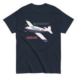 Mooney M20K (Blue/Red) Airplane T-Shirt - Personalized with Your N#