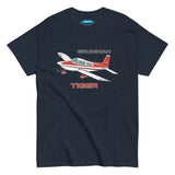 Grumman Tiger (Red #3) Airplane T-Shirt - Personalized w/ Your N#