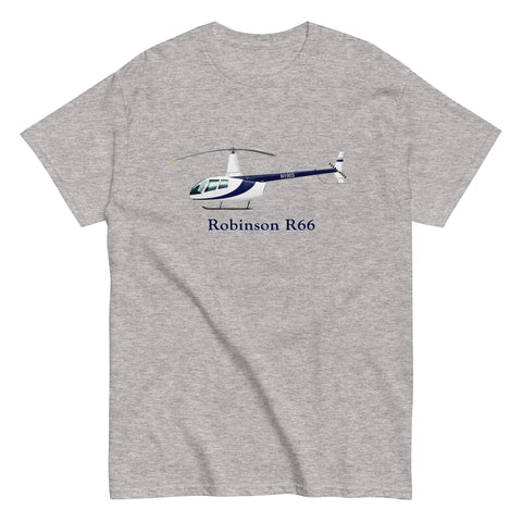 Robinson R66 Helicopter T-Shirt - Personalized with Your N#