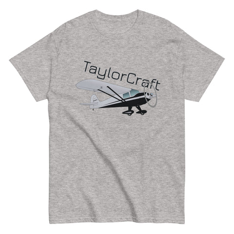 Taylorcraft BC-12D (Silver/Black) Airplane T-Shirt - Personalized w/ Your N#