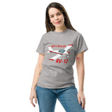 Van's Aircraft RV-12 (Red/Black) Airplane T-Shirt - Personalized w/ Your N#