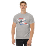 Bede BD-5 (Red/Blue) Airplane T-Shirt - Personalized w/ Your N#