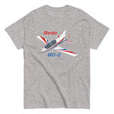 Bede BD-5 (Red/Blue) Airplane T-Shirt - Personalized w/ Your N#