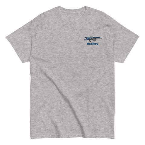 SeaRey Custom Embroidered Airplane T-Shirt - Personalized