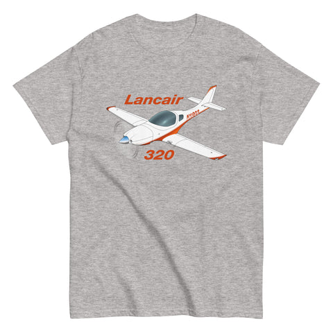 Lancair 320 Airplane T-Shirt - Personalized with Your N#