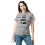 Plane Addiction | Custom Airplane Silhouette Aviation T-Shirt