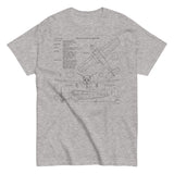 Airplane Blueprint Design T-shirt - AIR2552FES35-BB1