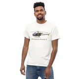 Aérospatiale Alouette II Helicopter Chopper T-Shirt - Add Your N#