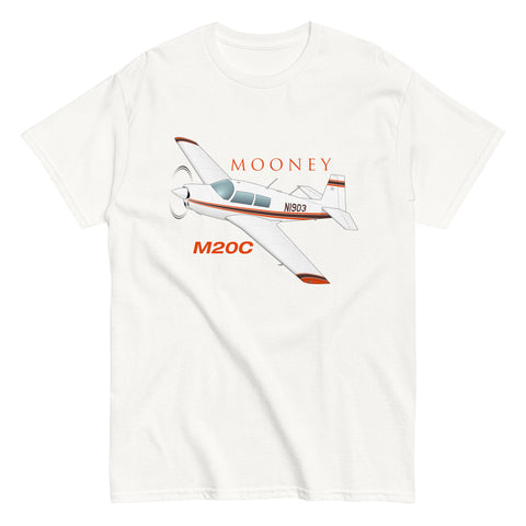 Mooney M20C Airplane T-Shirt - Personalized w/ Your N#