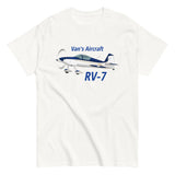 Van's Aircraft RV-7 (Gold/Blue) Airplane T-Shirt - Personalized w/ Your N#