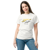 Pilatus PC-24 (Yellow/Silver) Airplane T-Shirt - Personalized w/ Your N#