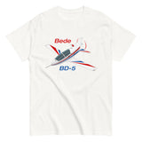 Bede BD-5 (Red/Blue) Airplane T-Shirt - Personalized w/ Your N#