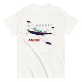 Mooney M20K (Blue/Red) Airplane T-Shirt - Personalized with Your N#