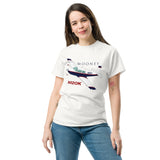 Mooney M20K (Blue/Red) Airplane T-Shirt - Personalized with Your N#