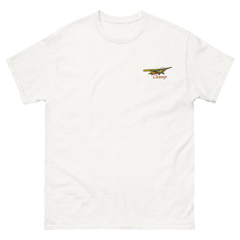 Aeronca Champ Custom Airplane Embroidered t-shirt - Personalized w/ N#