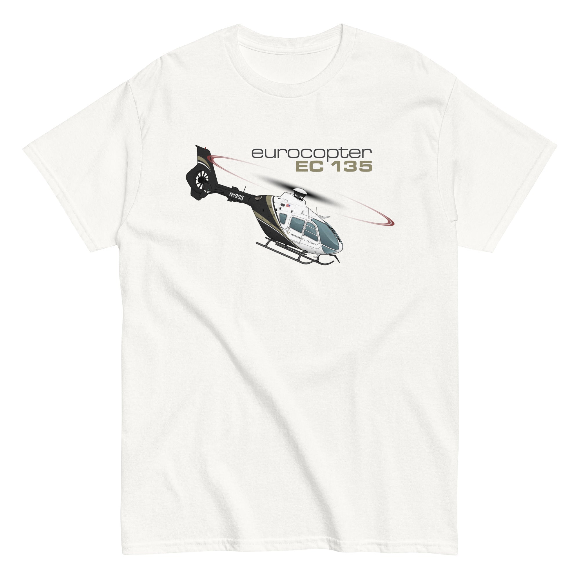 Eurocopter EC135 Helicopter T-Shirt - Personalized with Your N