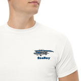 SeaRey Custom Embroidered Airplane T-Shirt - Personalized