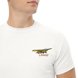 Aeronca Champ Custom Airplane Embroidered t-shirt - Personalized w/ N#