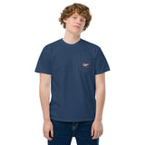 Custom unisex Garment-dyed Pocket t-shirt - Add your Airplane