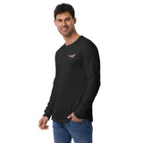 Custom Bella+Canvas Long Sleeve Shirt (Left Chest & Black Print) – Customize with Your Aircraft N#