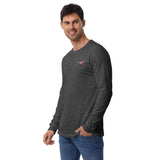 Custom Bella+Canvas Long Sleeve Shirt (Left Chest & Black Print) – Customize with Your Aircraft N#