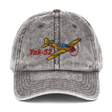 Yakovlev Airplane Embroidered Vintage Cap (AIRP1BP1B52-BC1) - Personalized